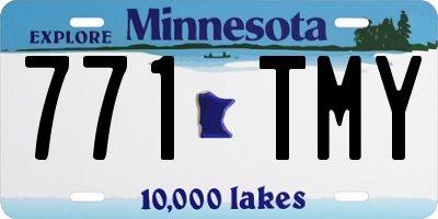 MN license plate 771TMY