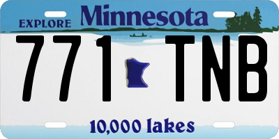 MN license plate 771TNB