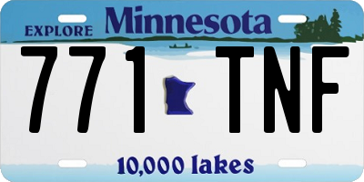 MN license plate 771TNF