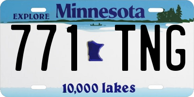 MN license plate 771TNG