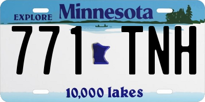 MN license plate 771TNH