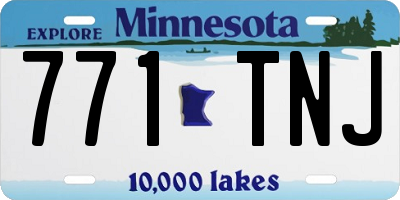 MN license plate 771TNJ