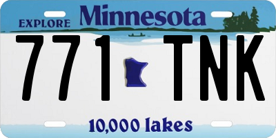 MN license plate 771TNK