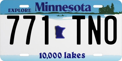 MN license plate 771TNO