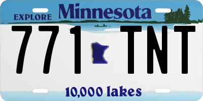 MN license plate 771TNT