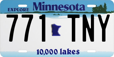 MN license plate 771TNY