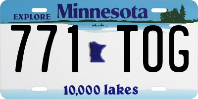 MN license plate 771TOG