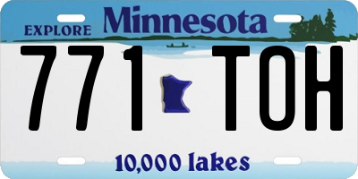 MN license plate 771TOH