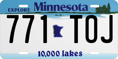 MN license plate 771TOJ