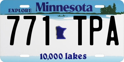 MN license plate 771TPA