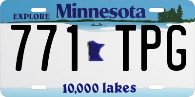 MN license plate 771TPG