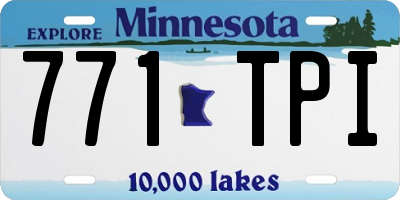 MN license plate 771TPI
