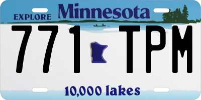 MN license plate 771TPM