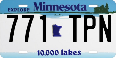 MN license plate 771TPN