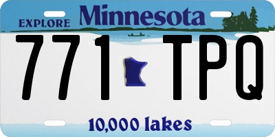 MN license plate 771TPQ