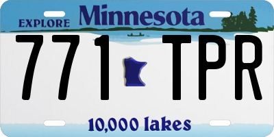 MN license plate 771TPR