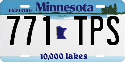 MN license plate 771TPS