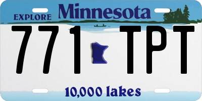 MN license plate 771TPT