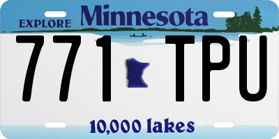 MN license plate 771TPU