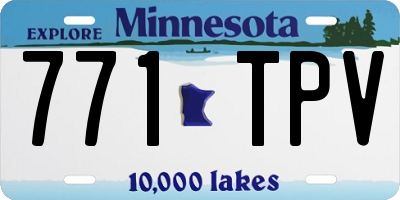 MN license plate 771TPV