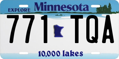 MN license plate 771TQA