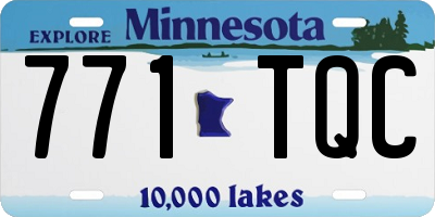 MN license plate 771TQC