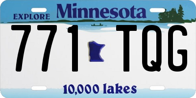 MN license plate 771TQG