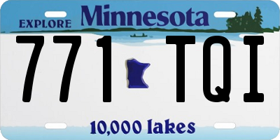 MN license plate 771TQI