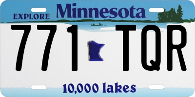 MN license plate 771TQR