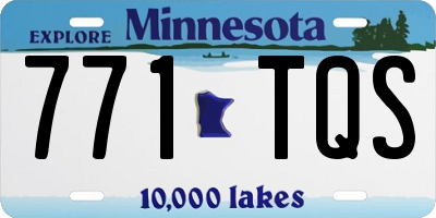 MN license plate 771TQS