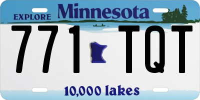 MN license plate 771TQT