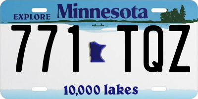 MN license plate 771TQZ