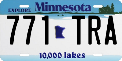 MN license plate 771TRA