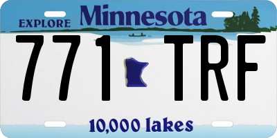 MN license plate 771TRF