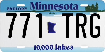 MN license plate 771TRG