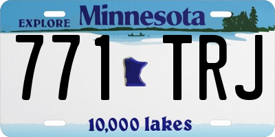 MN license plate 771TRJ