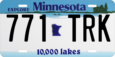 MN license plate 771TRK