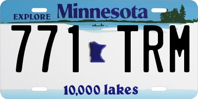 MN license plate 771TRM