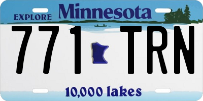 MN license plate 771TRN