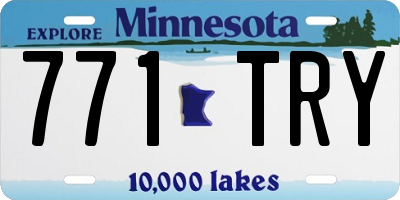 MN license plate 771TRY