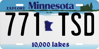 MN license plate 771TSD