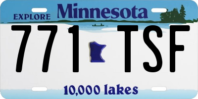 MN license plate 771TSF