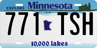 MN license plate 771TSH