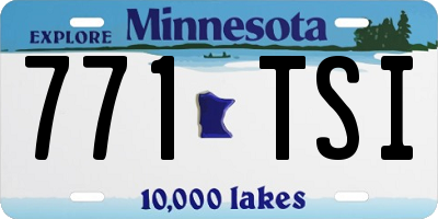 MN license plate 771TSI