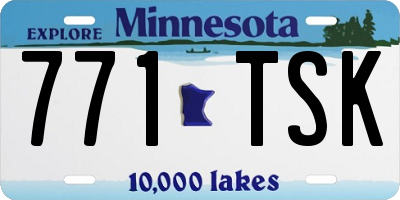 MN license plate 771TSK