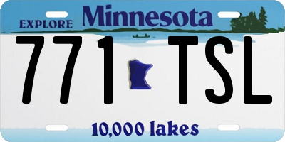 MN license plate 771TSL