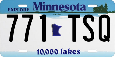 MN license plate 771TSQ