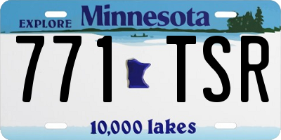 MN license plate 771TSR