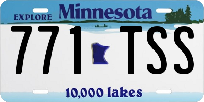 MN license plate 771TSS