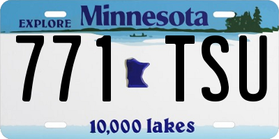 MN license plate 771TSU